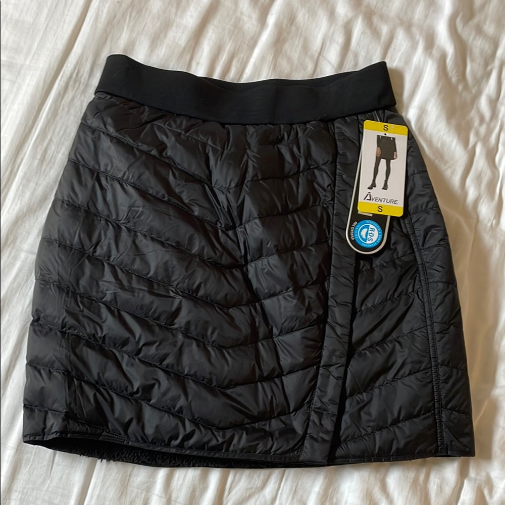 Black Quilted Women's Skirt